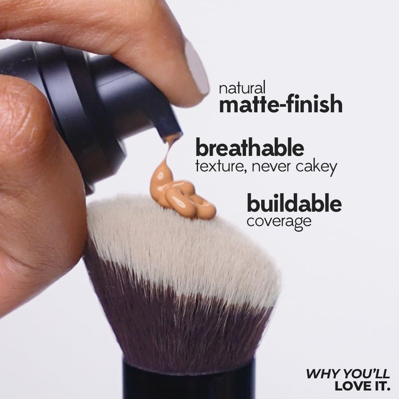 Ruby's Organics Liquid Foundation | Waterproof Full Coverage Long Lasting | Matte & Poreless, Full Coverage Blendable Normal to Oily Skin | Paraben and Synthetic Free| Shade MD2.5, 30ml - Image 3